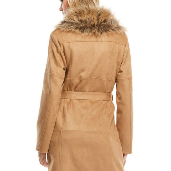 Biscotti Faux Fur Fox Collar Hudson Coat - Picture 4 of 5